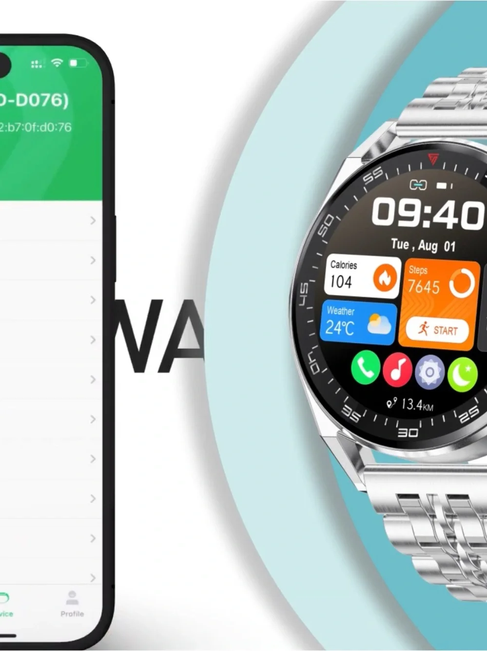 Smart SPORT Smartwatch in black
